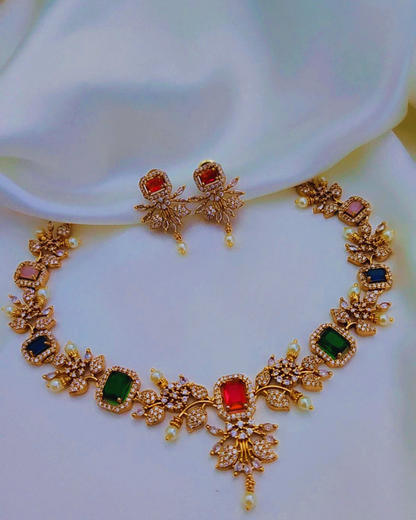 MULTICOLOR CHRISTA VICTORIAN JEWELLERY SET