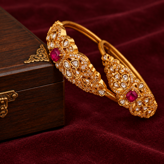 RUBY AMARJAA ZIRCONIA BANGLES
