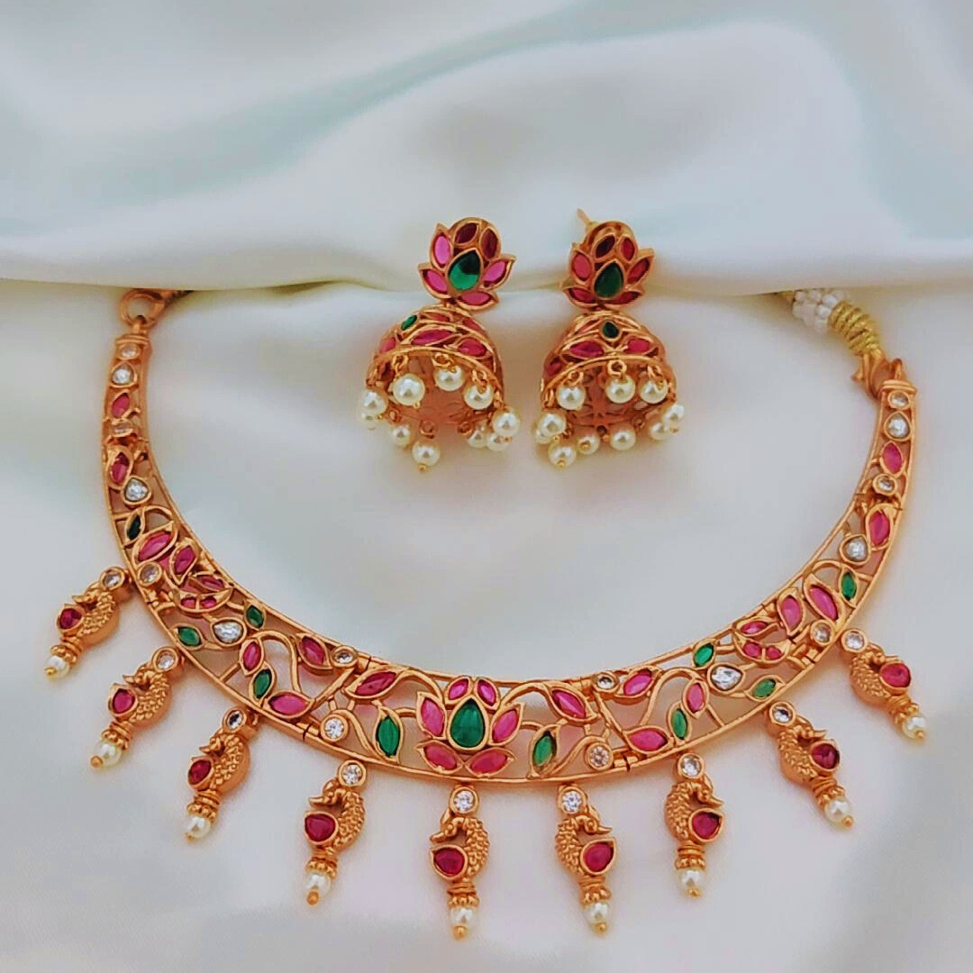 MULTICOLOR RATNA JEWELLERY SET