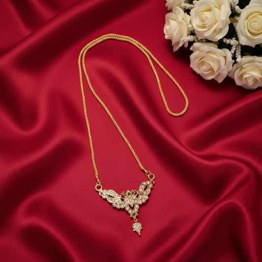 MULTICOLOR YAZHINI IMPON LONG DOLLAR CHAIN