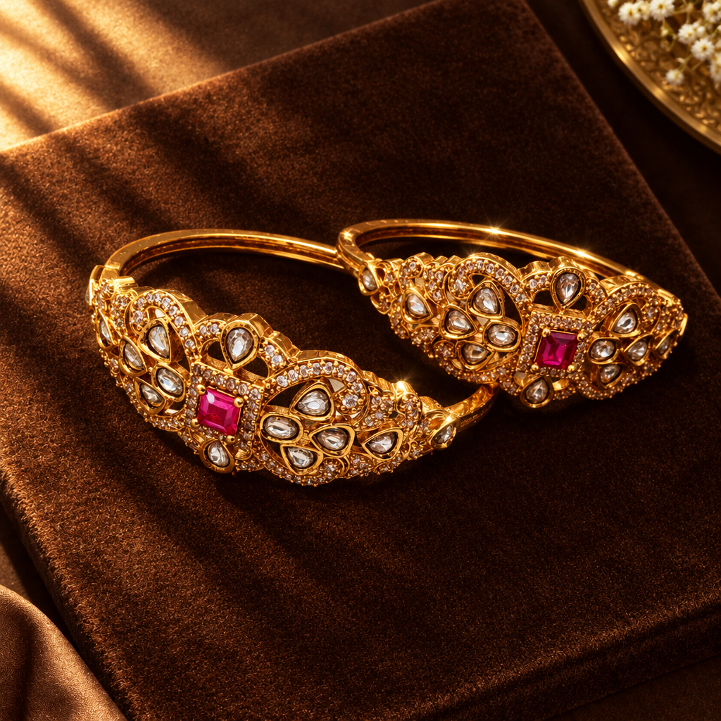 RUBY AMARJAA ZIRCONIA BANGLES