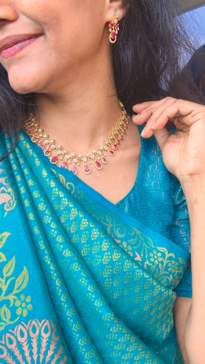 RUBY SILYA ZIRCONIA JEWELLERY SET