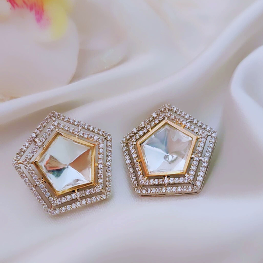 ORIGINAL SILVER STAR STATEMENT EARRINGS