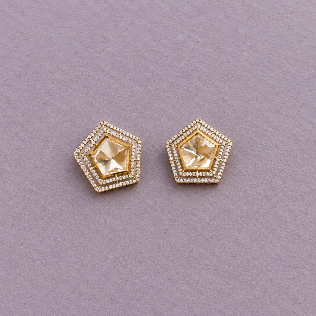 ORIGINAL SILVER STAR STATEMENT EARRINGS