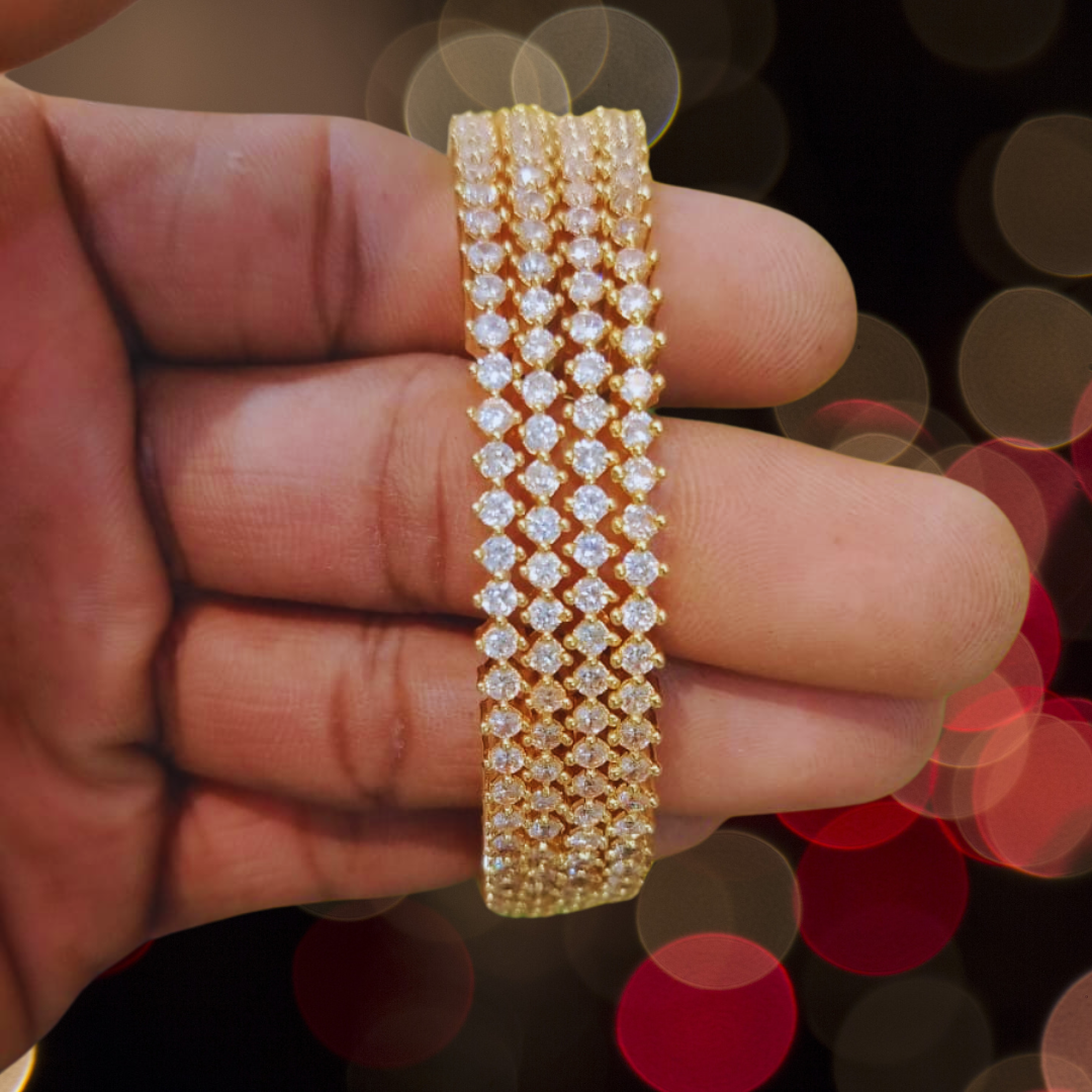 DIAMOND FINISH RIDHU BANGLES
