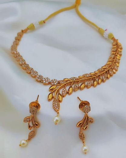 GOLDEN CECIL ZIRCONIA JEWELLERY SET