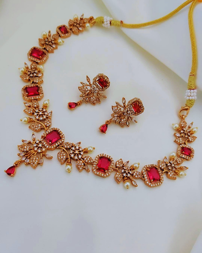 RUBY CHRISTA VICTORIAN JEWELLERY SET