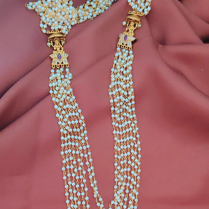 RUBY NARAYANA PEARL JEWELLERY SET