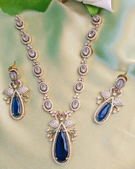 BLUE MARVI ZIRCONIA JEWELLERY SET