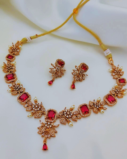 RUBY CHRISTA VICTORIAN JEWELLERY SET