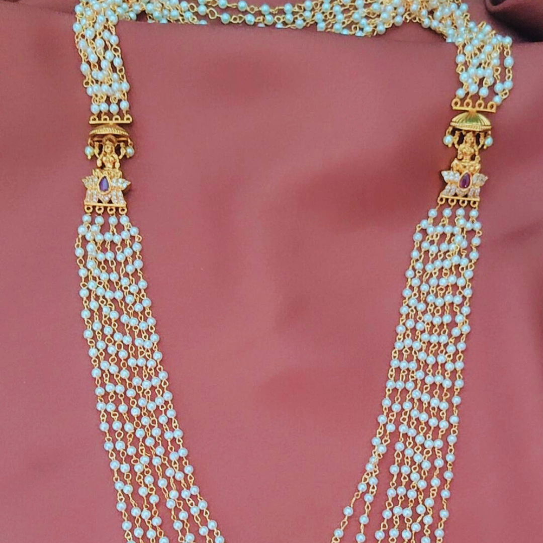 RUBY NARAYANA PEARL JEWELLERY SET