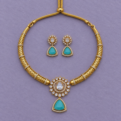 MINT MANJU WARRIER VICTORIAN JEWELLERY SET