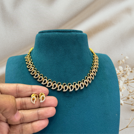 GOLDEN EIRA ZIRCONIA JEWELLERY SET