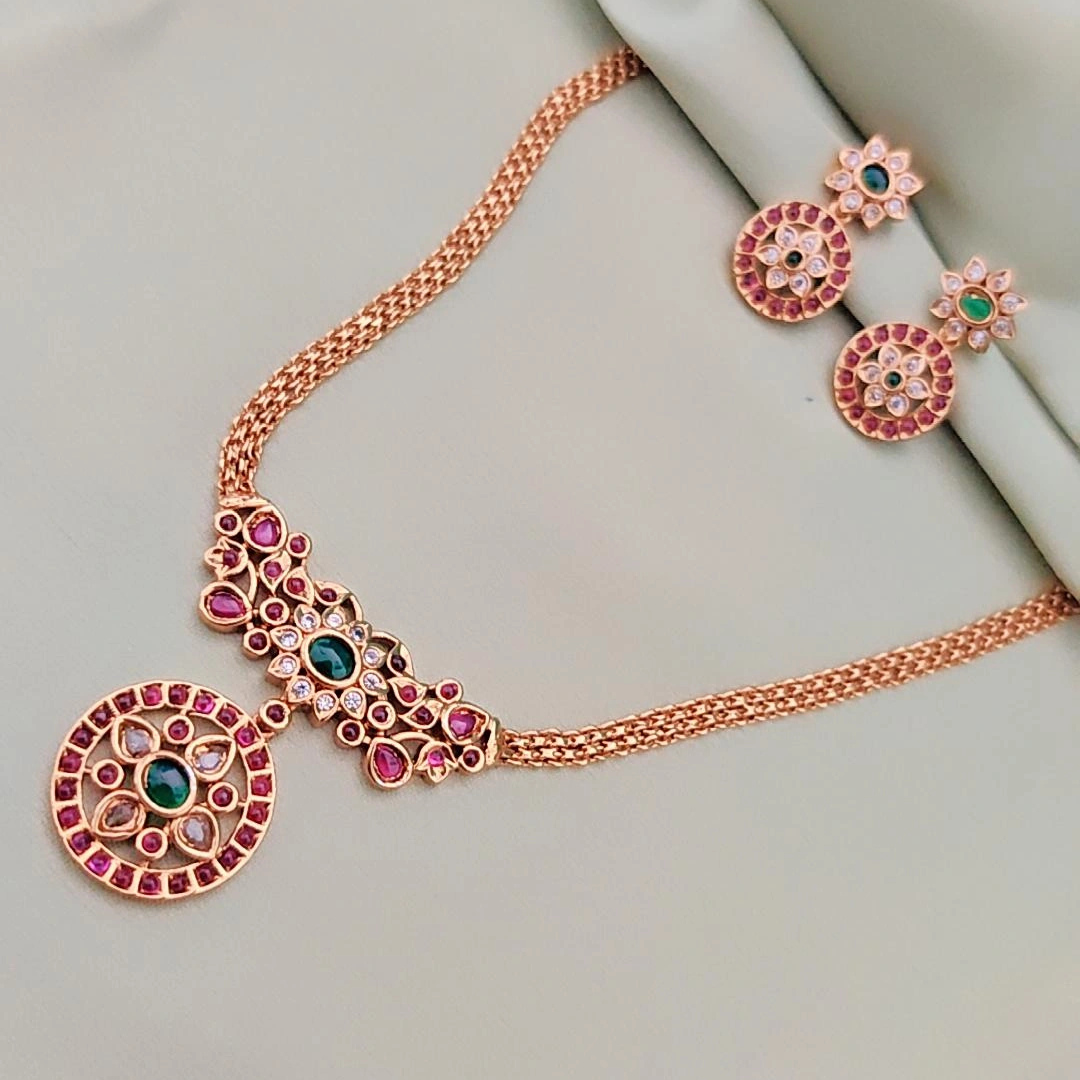 MULTICOLOR MAYURAKSHI JEWELLERY SET