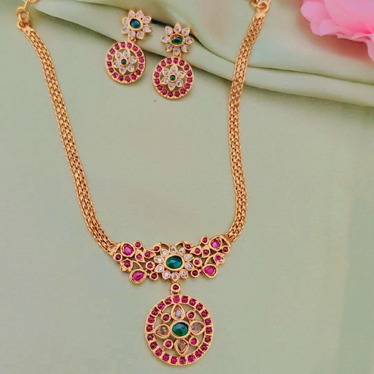 MULTICOLOR MAYURAKSHI JEWELLERY SET