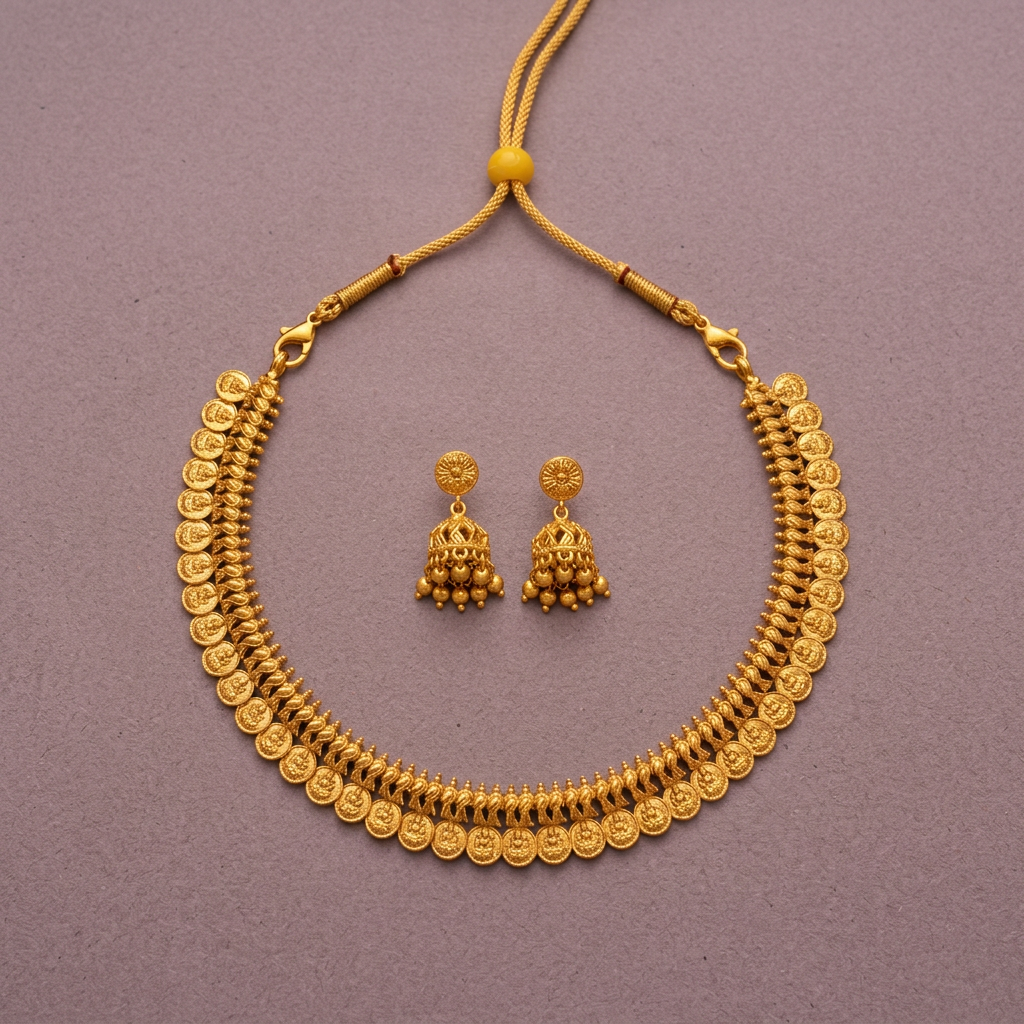 GOLDEN BINDIYA JEWELLERY SET