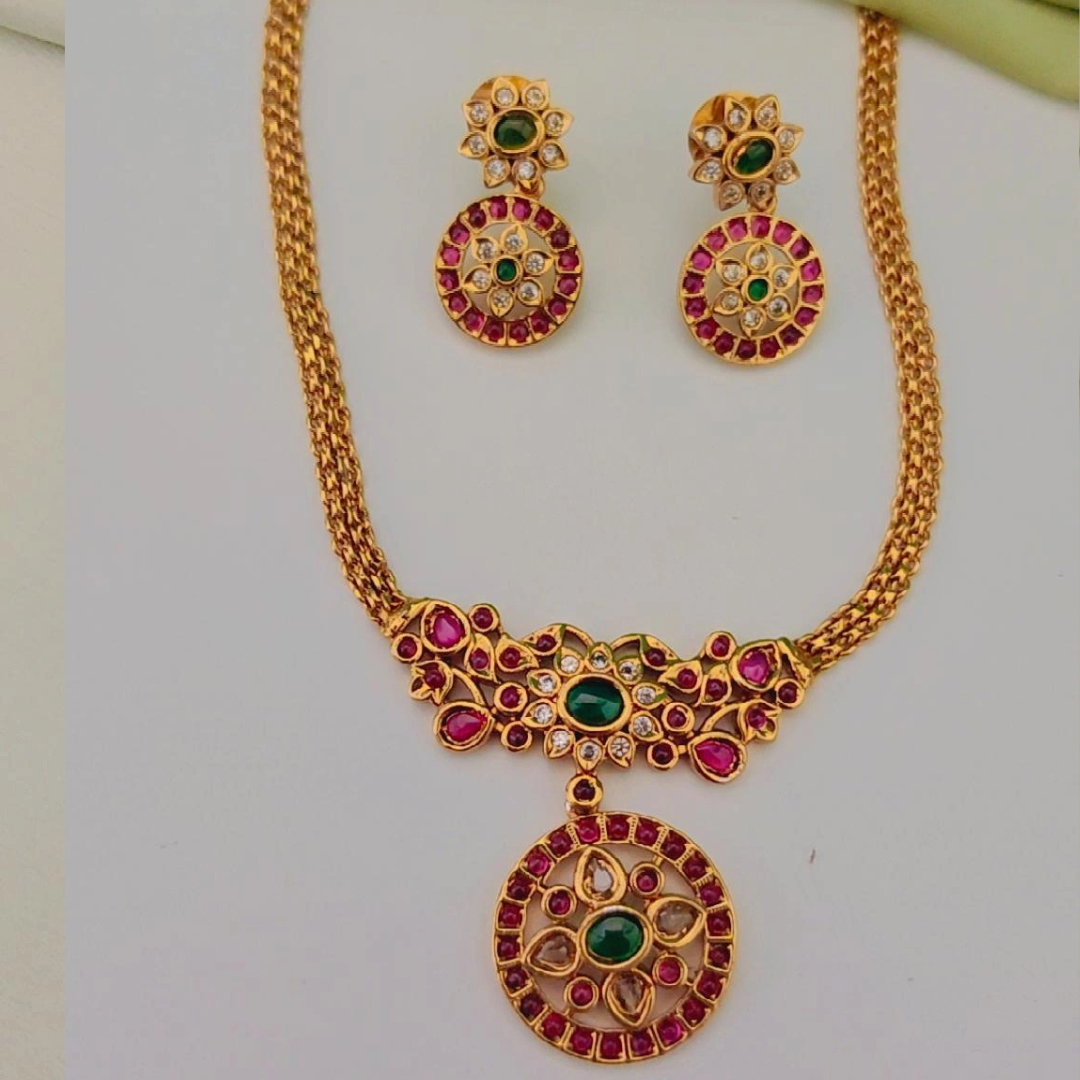 MULTICOLOR MAYURAKSHI JEWELLERY SET
