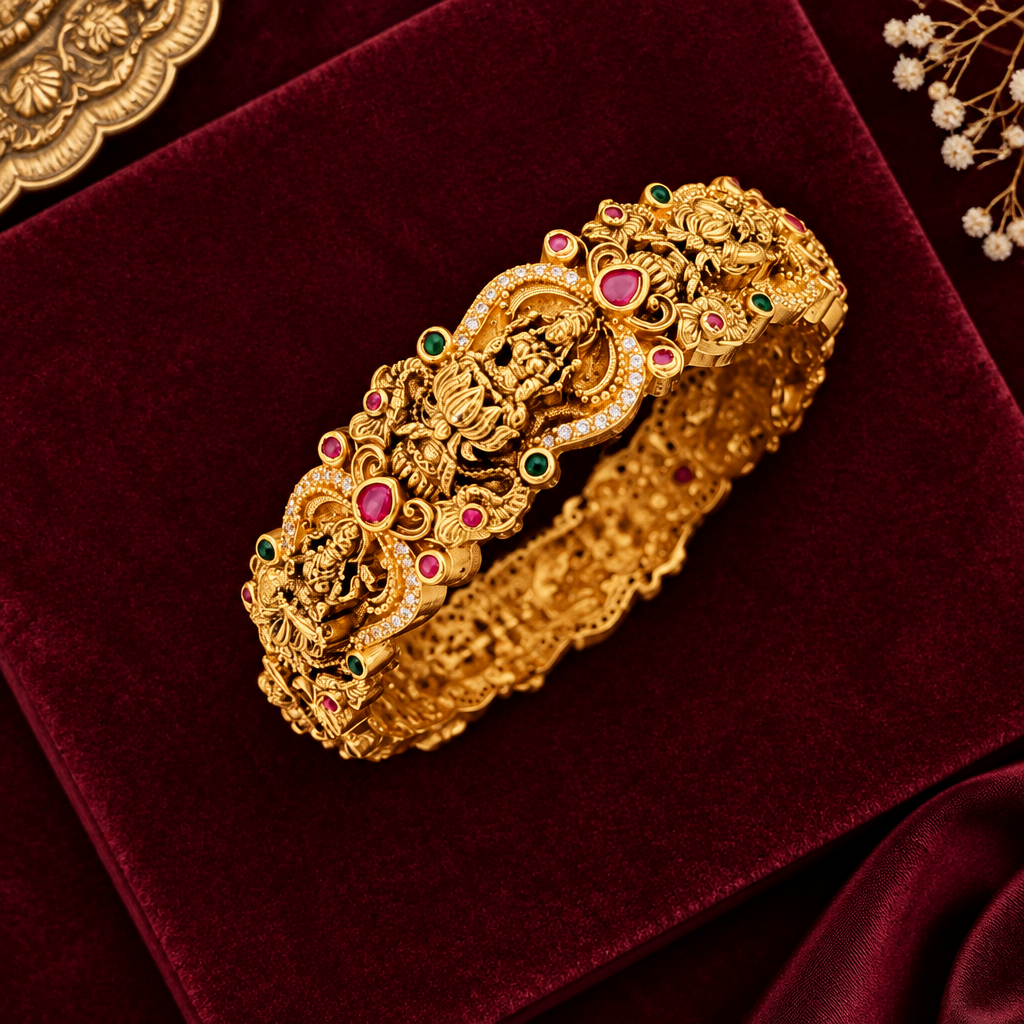 GOLDEN ANANDITA OPENABLE NAGAS BANGLES