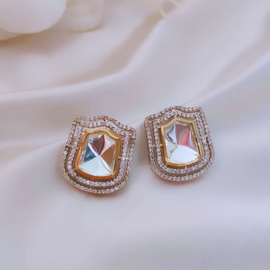ORIGINAL SILVER MUGHAL STATEMENT EARRINGS