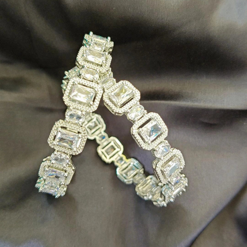 ORIGINAL SILVER ANIKA BANGLES