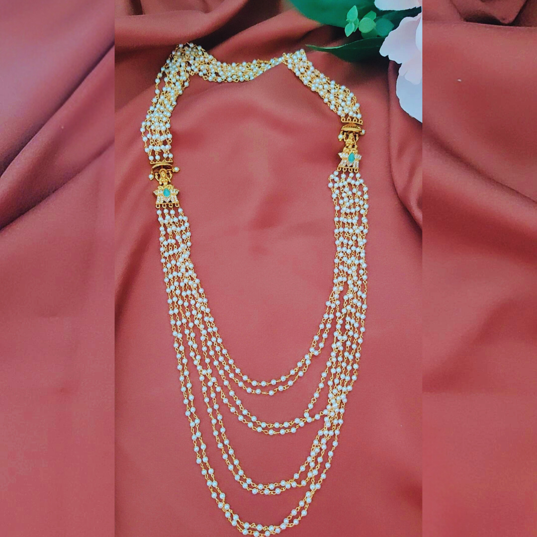 ORIGINAL NARAYANA PEARL JEWELLERY SET - MINT