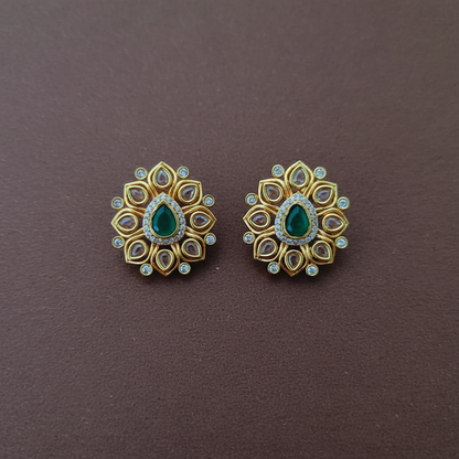 EMERALD SIYA ZIRCONIA EARRINGS