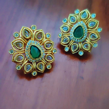 EMERALD SIYA ZIRCONIA EARRINGS