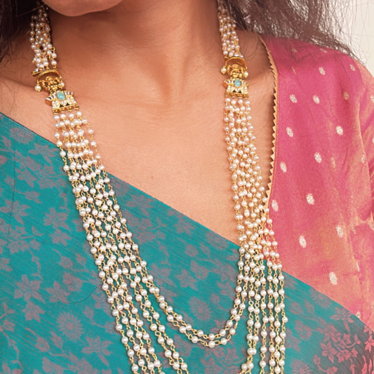 ORIGINAL NARAYANA PEARL JEWELLERY SET - MINT