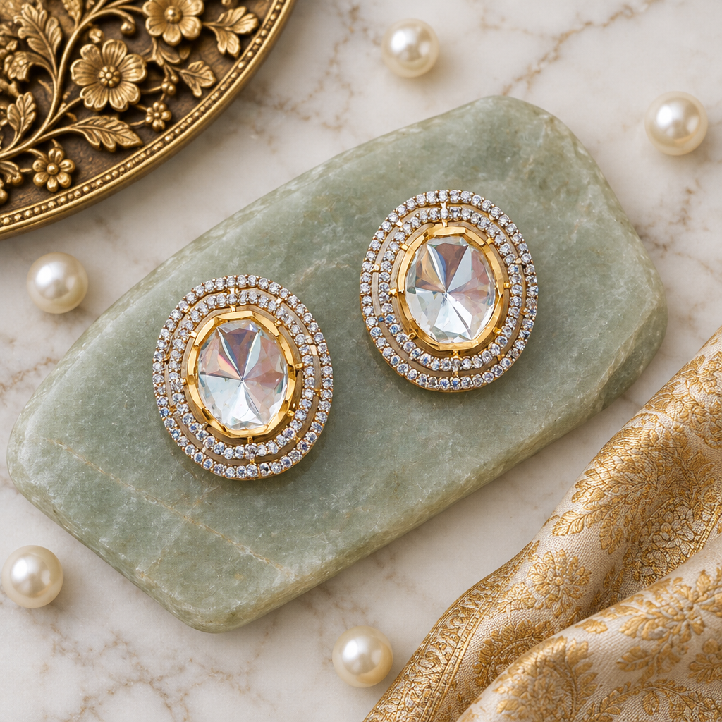 ORIGINAL SILVER MAYILA STATEMENT EARRINGS