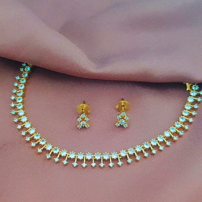 GOLDEN NISSA ZIRCONIA JEWELLERY SET