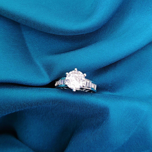 MERMAID ADJUSTABLE AMERICAN DIAMOND RING