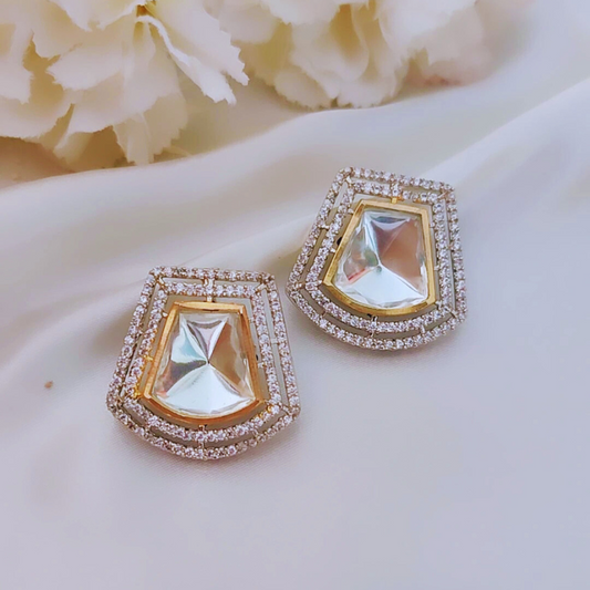 ORIGINAL SILVER MUDRA STATEMENT EARRINGS