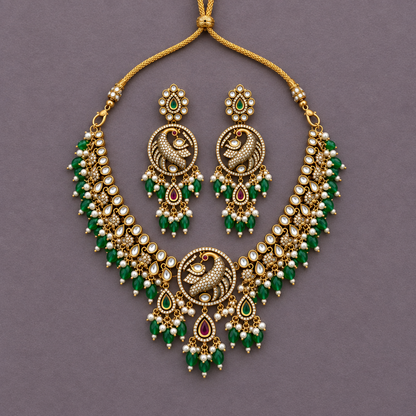 EMERALD RANYA VICTORIAN JEWELLERY SET
