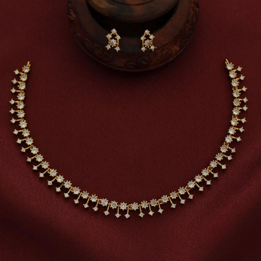 GOLDEN NISSA ZIRCONIA JEWELLERY SET