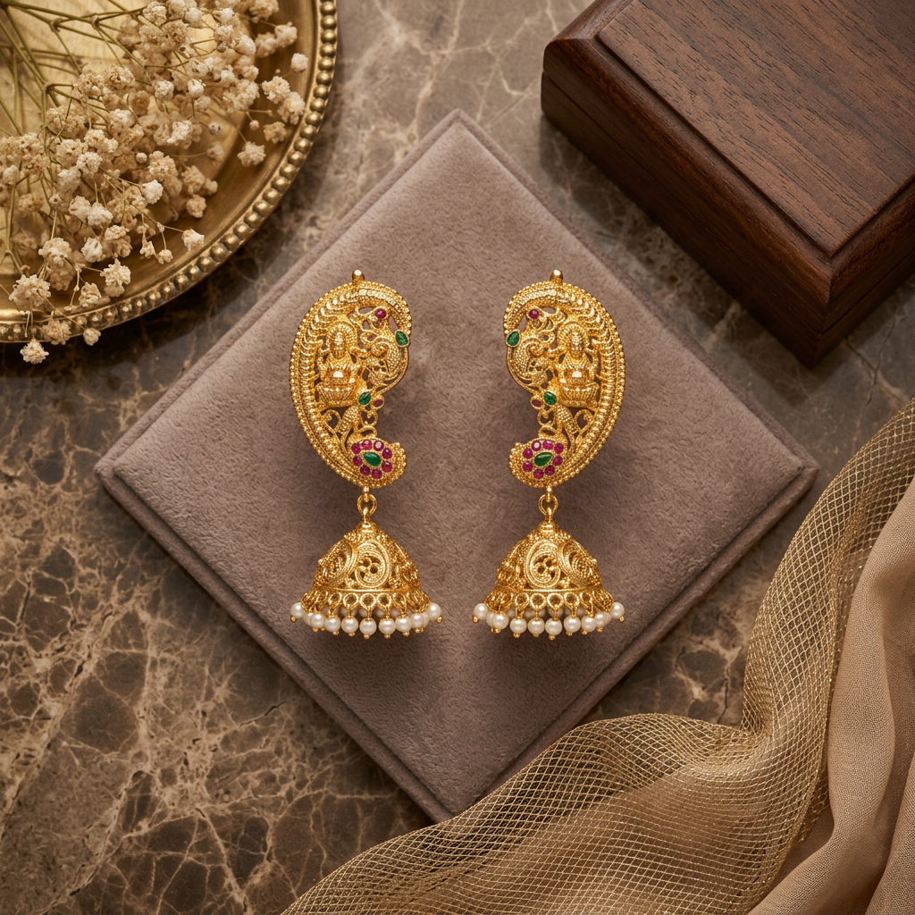 GOLDEN NEELA EARCUFF EARRINGS