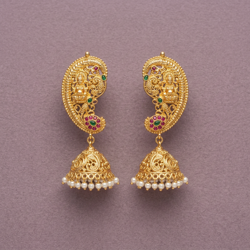 GOLDEN NEELA EARCUFF EARRINGS