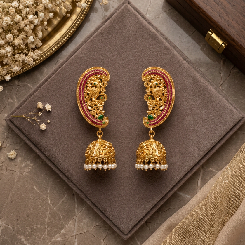 GOLDEN KASHI EARCUFF EARRINGS