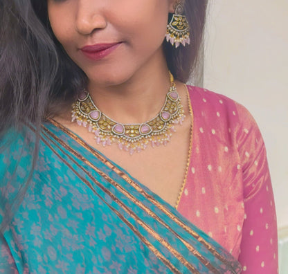 PINK PARUL VICTORIAN JEWELLERY SET