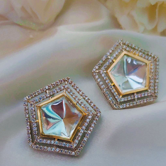ORIGINAL SILVER STAR STATEMENT EARRINGS