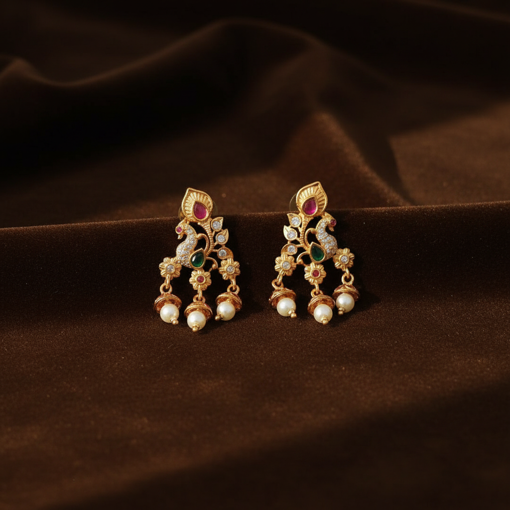 MULTICOLOR YANSHI JHUMKI EARRINGS