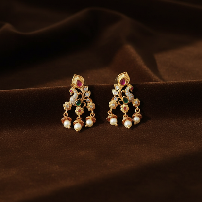 MULTICOLOR YANSHI JHUMKI EARRINGS