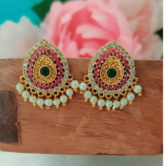 MULTICOLOR YADHANA STUD EARRINGS