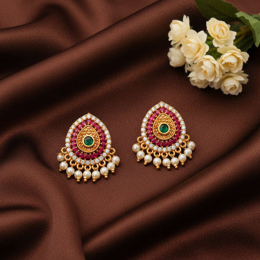 MULTICOLOR YADHANA STUD EARRINGS