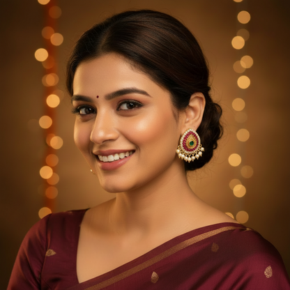 MULTICOLOR YADHANA STUD EARRINGS