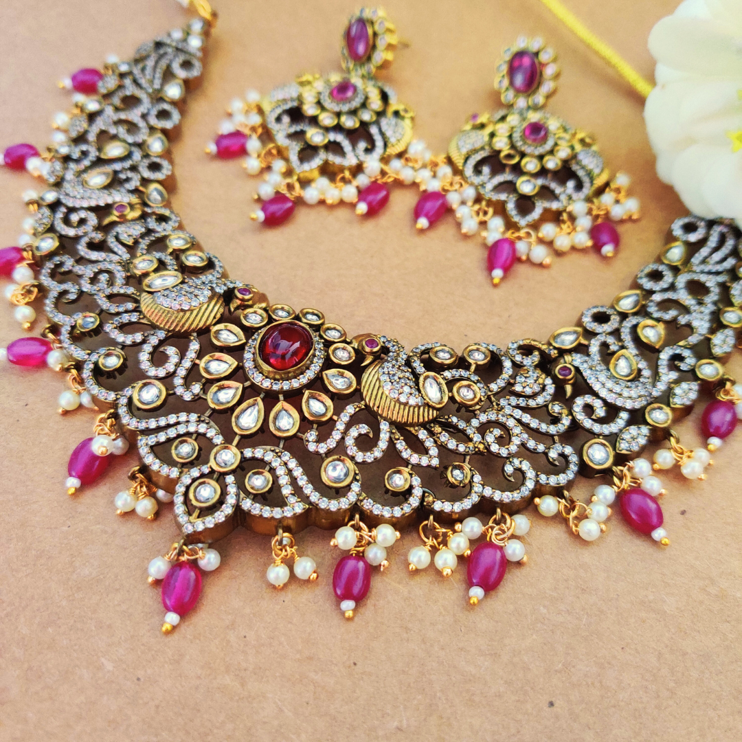RUBY ANGANAA VICTORIAN JEWELLERY SET