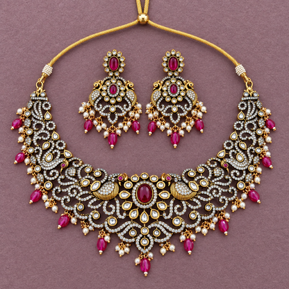 RUBY ANGANAA VICTORIAN JEWELLERY SET