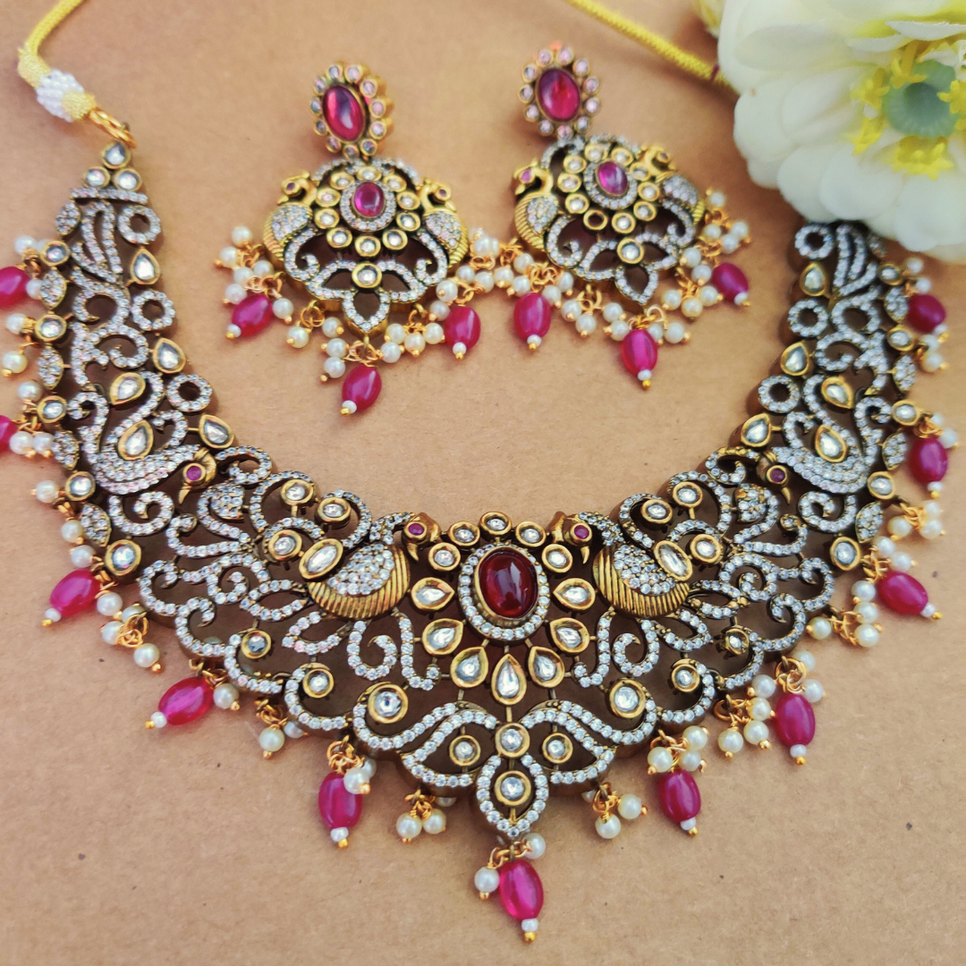 RUBY ANGANAA VICTORIAN JEWELLERY SET