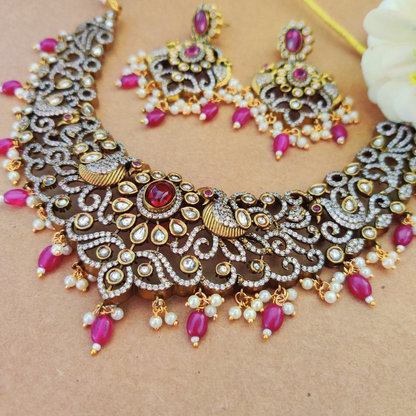 RUBY ANGANAA VICTORIAN JEWELLERY SET