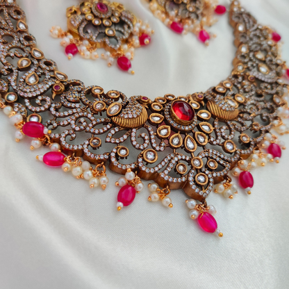 RUBY ANGANAA VICTORIAN JEWELLERY SET