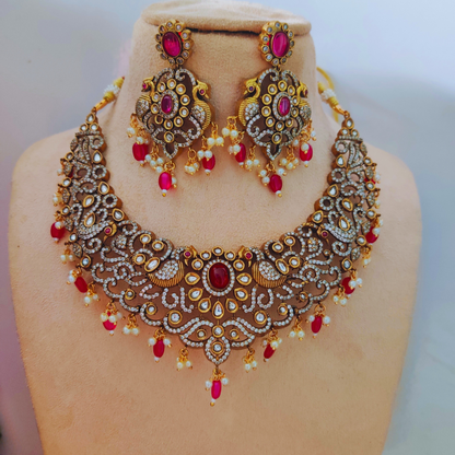 RUBY ANGANAA VICTORIAN JEWELLERY SET